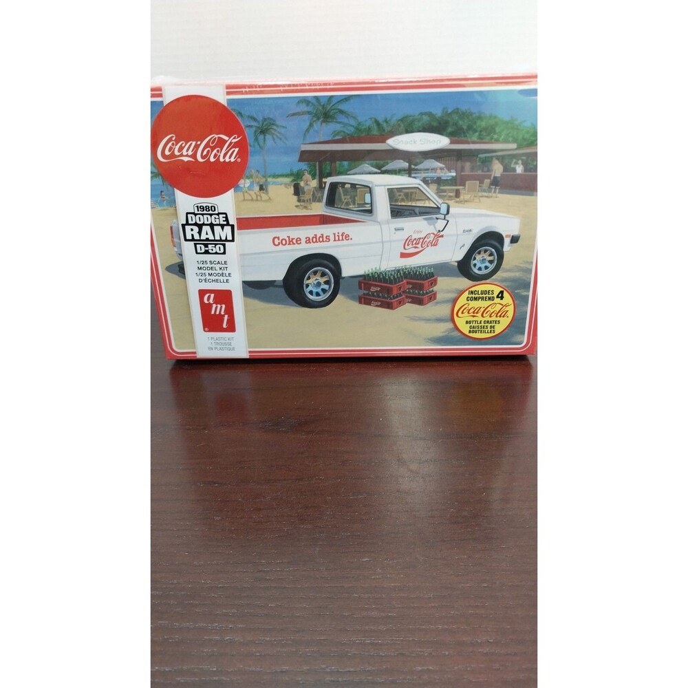 AMT 1306 1980 DODGE RAM D-50 PICKUP TRUCK Coca Cola plastic model kit 1/25